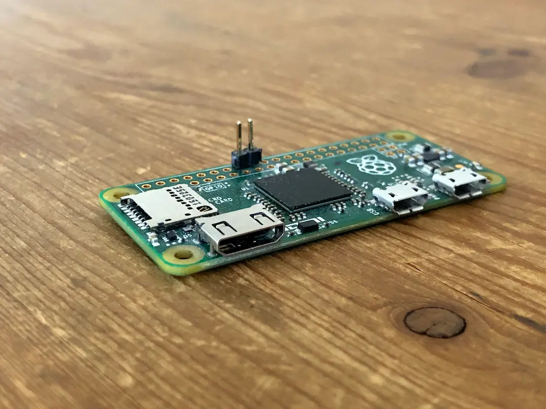 The Raspberry Pi Zero, running Home Assistant