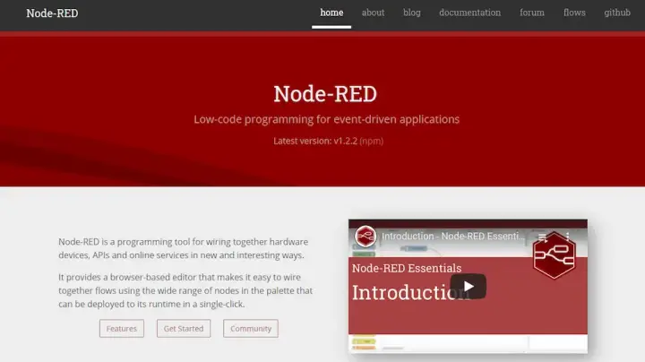 The Node-RED website