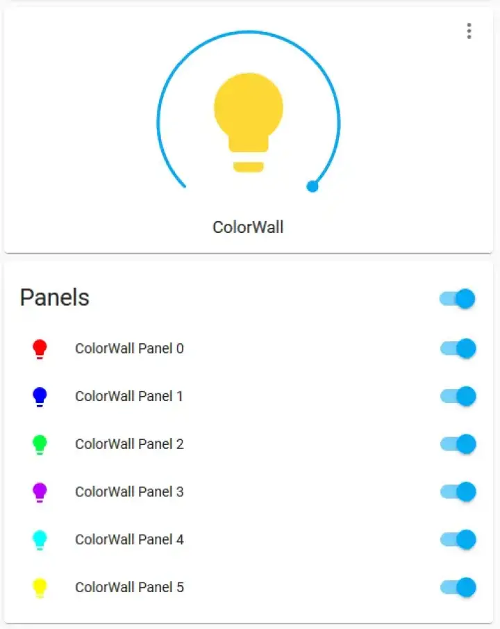 My ColorWall UI group