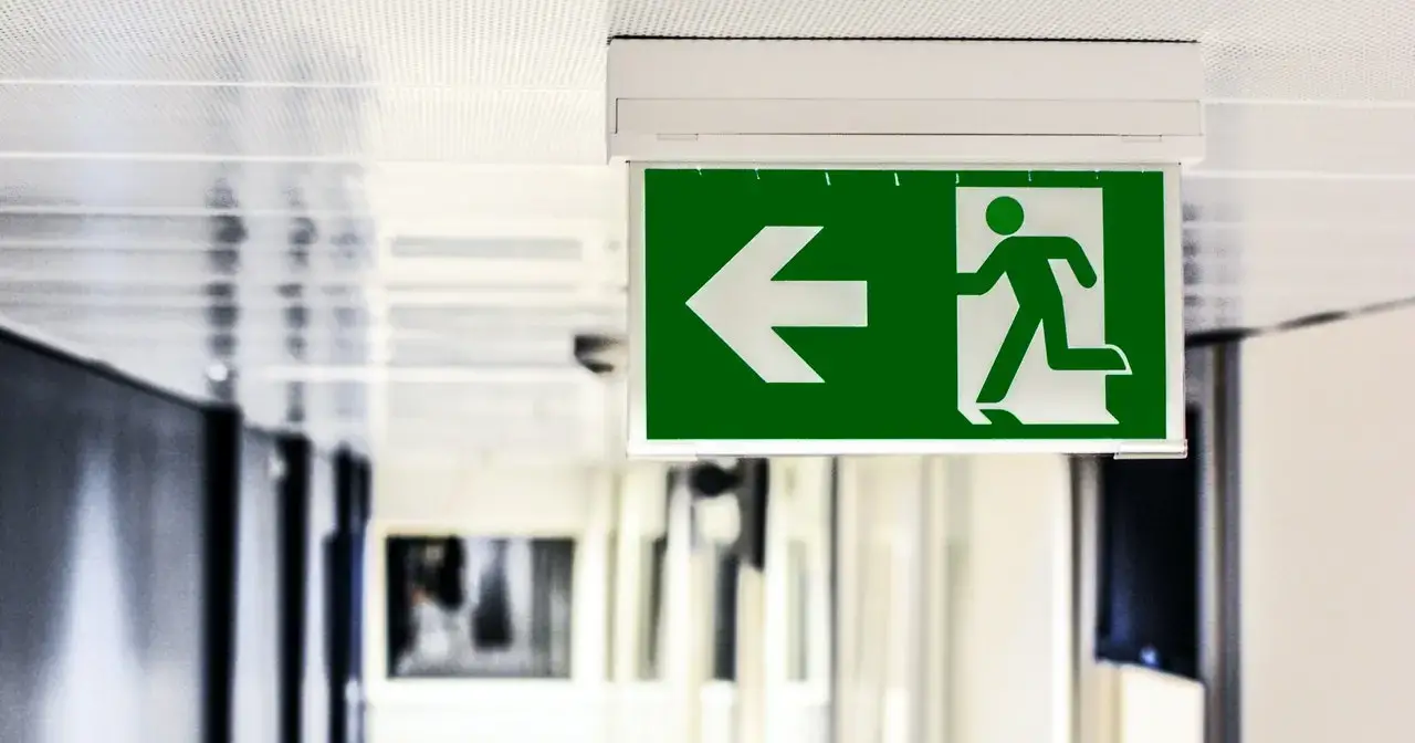 Exit sign